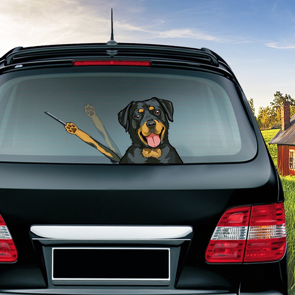 Rottweiler Car Wiper Sticker
