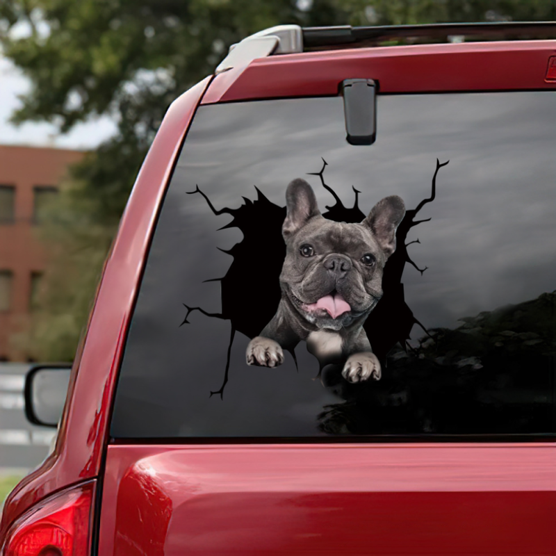 3D Dog-04 Car Stickers