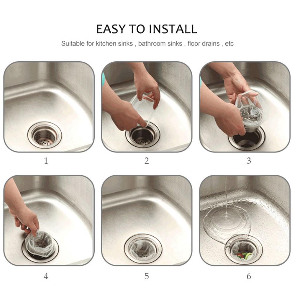 Biodegradable disposable Mesh Sink Strainer Bags