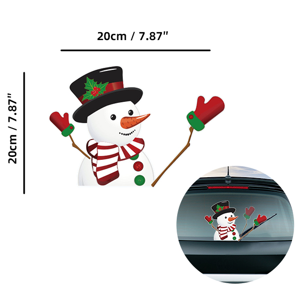 Snowman-01 Car Wiper Sticker