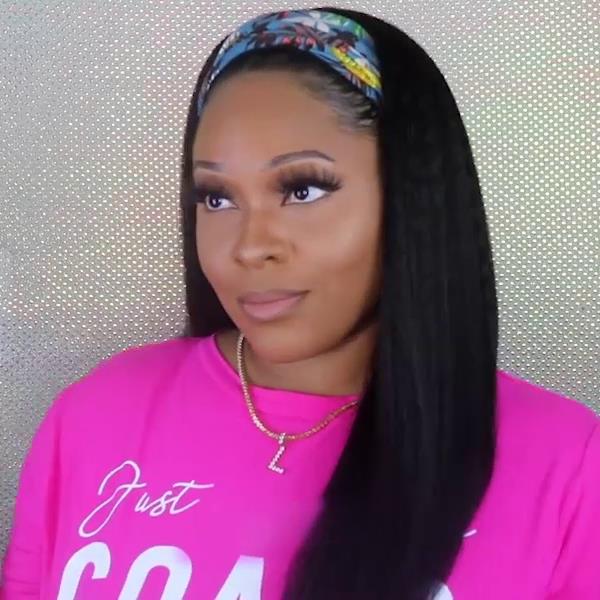 Special 50% Sales | 2021 Natural Hair Kinly Straight Headband Wig