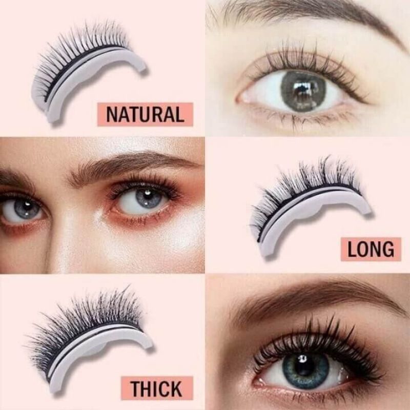 Buy 1 Get 1 Free(2 pairs) Waterproof & Reusable Self-Adhesive Eyelashes
