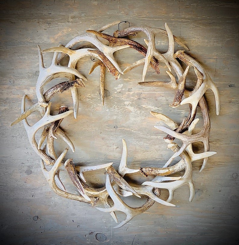 💖Rustic Farmhouse Antler Wreath(🎁Father's Day Sale-50%OFF🎁)