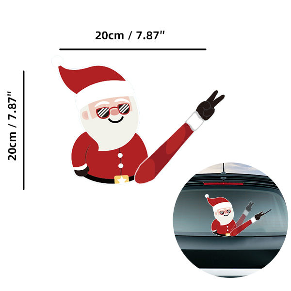 Santa-03 Car Wiper Sticker