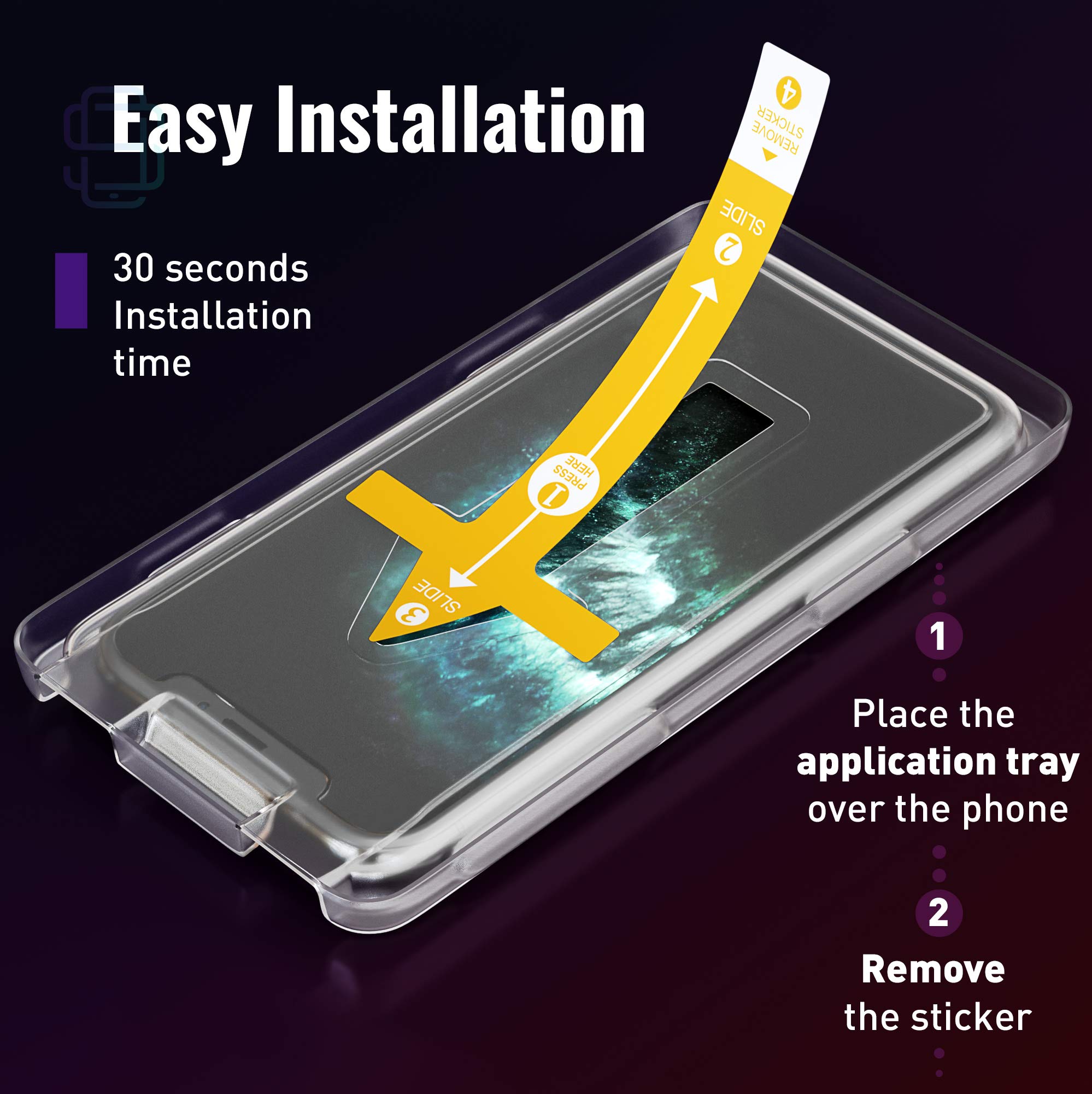 🎉HOT SALE -Buy 2 Get 1 Free🎉Screen Protector for iPhone with Easy Install Kit [Premium Tempered Glass]
