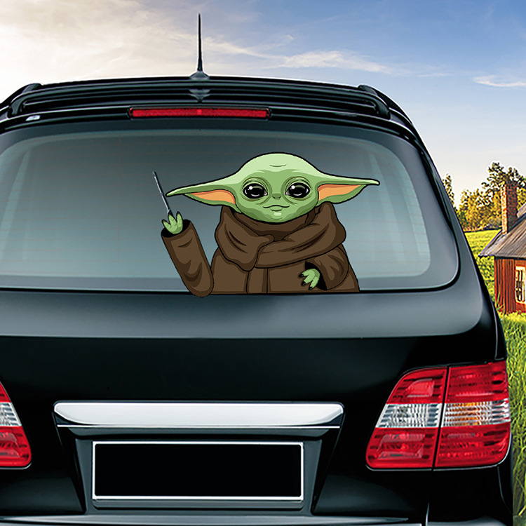 Yoda Car Wiper Sticker