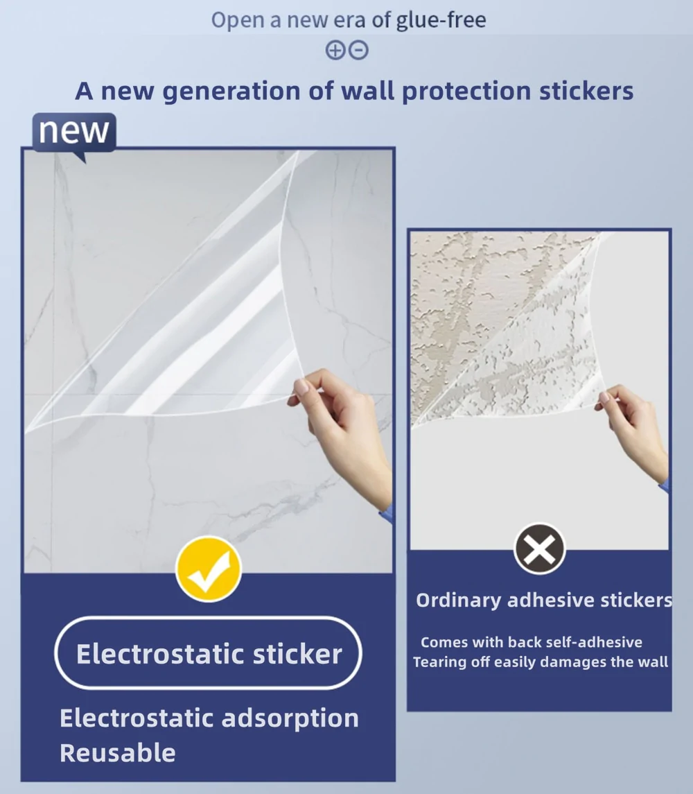 Clear Wallpaper Kitchen Oil Proof Waterproof Sticker Self Adhesive Vinyl Film