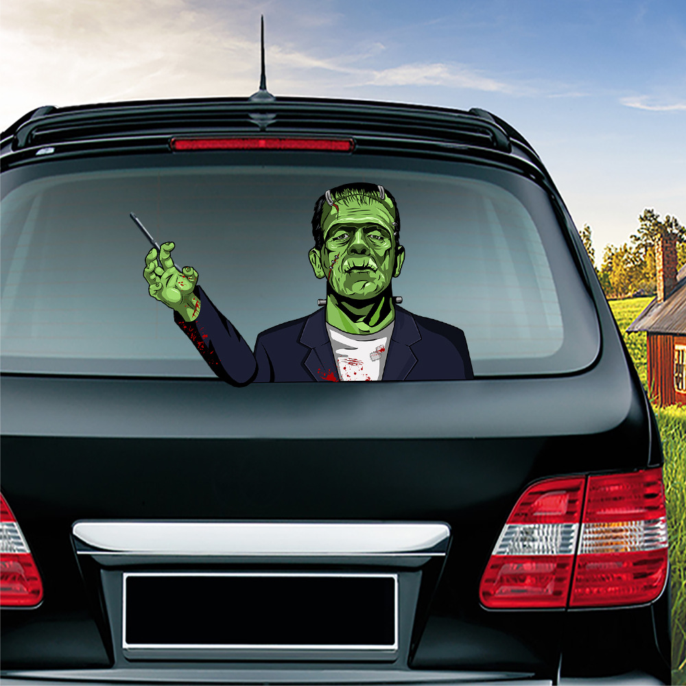 Frankenstein Car Wiper Sticker