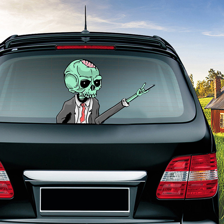 Zombie Car Wiper Sticker