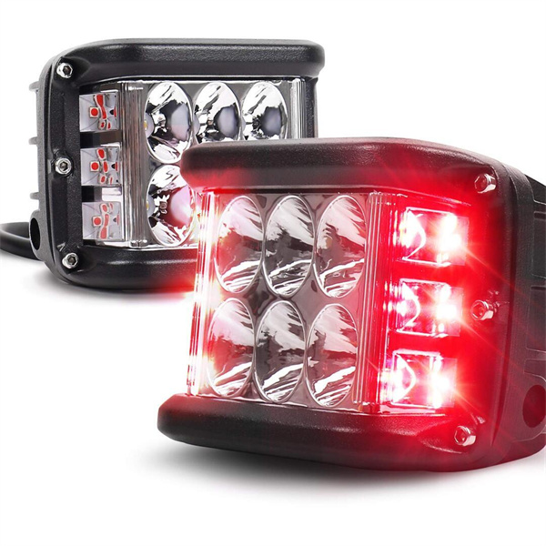 3.75'' Dual Side Shooter Dual Color Strobe Cree Pods for Truck ATV Boat