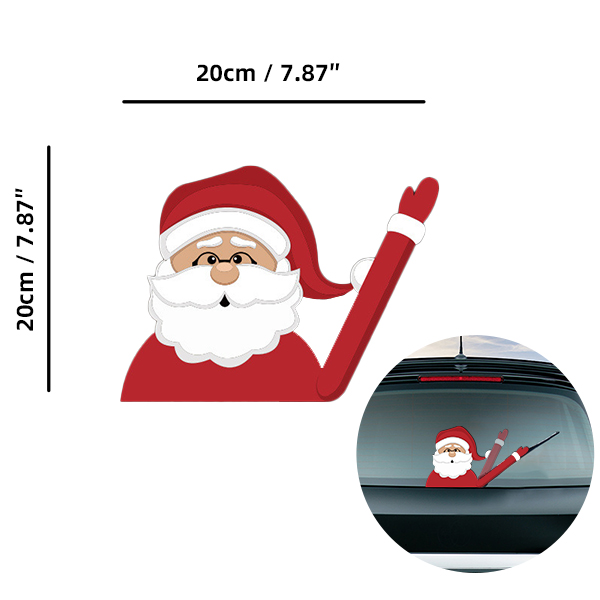 Santa-06 Car Wiper Sticker