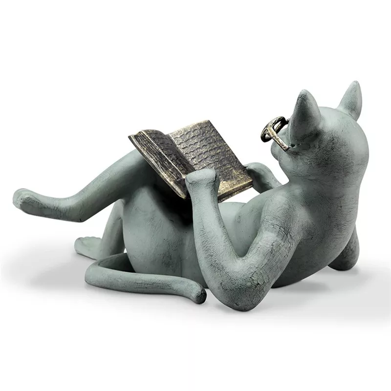 💖Summer Hot Sale-50%Off🔥Literary Cat  Statue