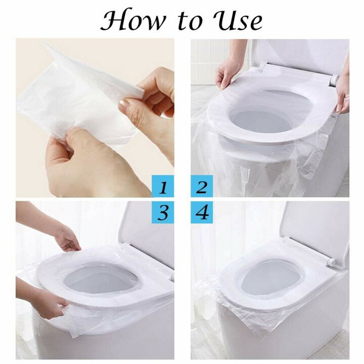 🔥BUY 2 GET 1 FREE(Add 3 Pcs To Cart)🔥Biodegradable Disposable Plastic Toilet Seat Cover