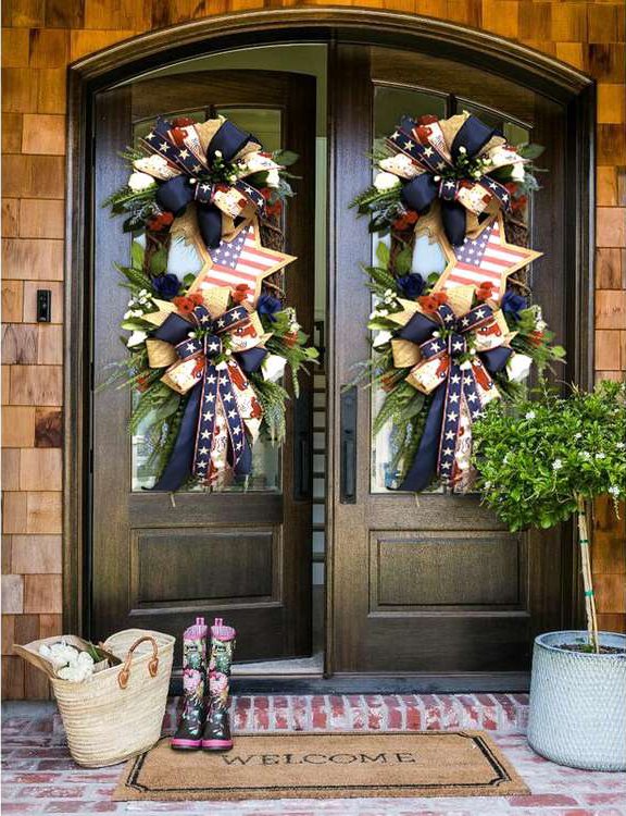 💜Hot Sale 50%OFF💜Star Patriotic Wreath-4th Of July Wreath