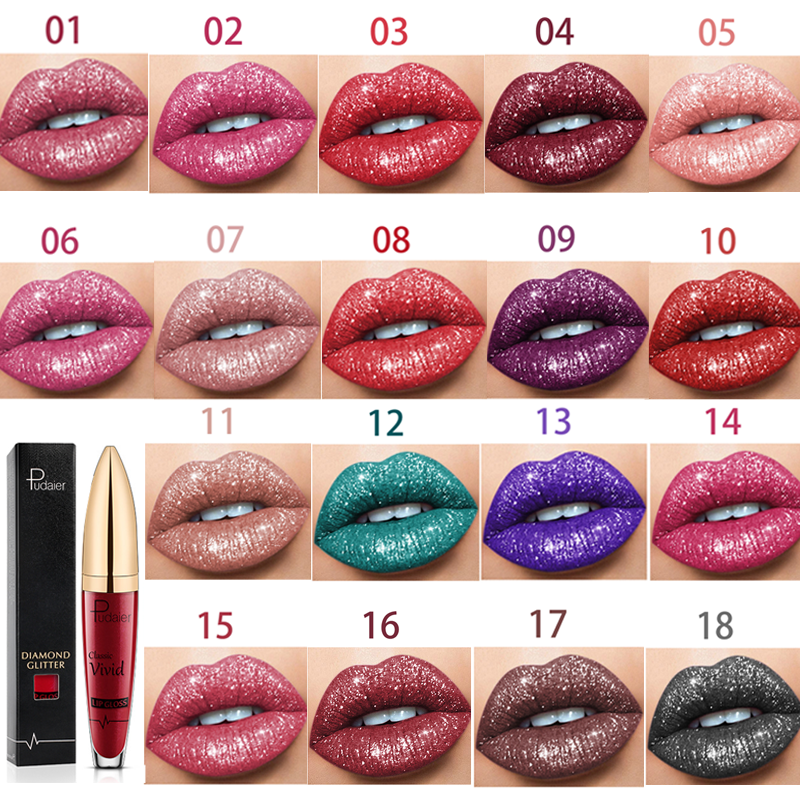 🎉 Buy 2 Get 1 Free 🎉18 COLOR SPARKLY LASTING MOISTURE LIPSTICK