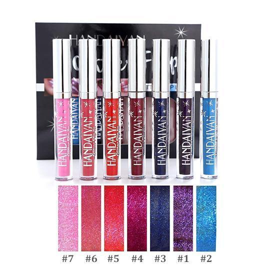 Buy One Get One Free - 7 Colors Waterproof Glitter Flip Liquid Lipstick
