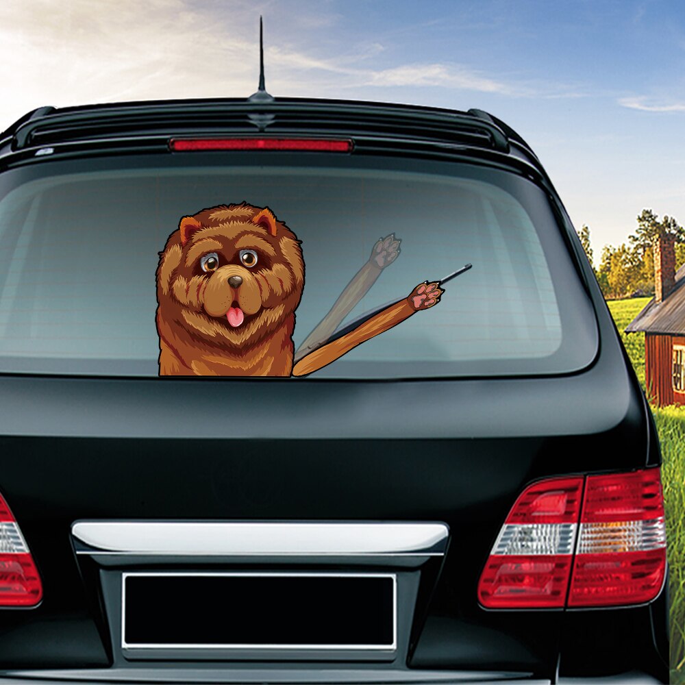 Chow Chow Car Wiper Sticker