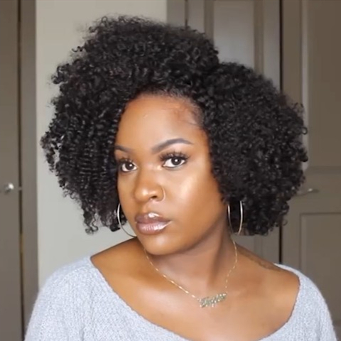 Halloween Special Sales | 2021 New Look Like Natural Hair Afro Curly Wig