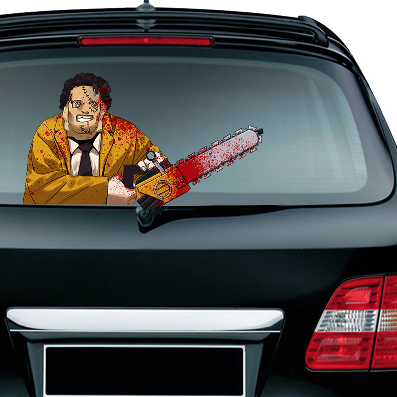 Chainsaw Massacre Car Wiper Sticker