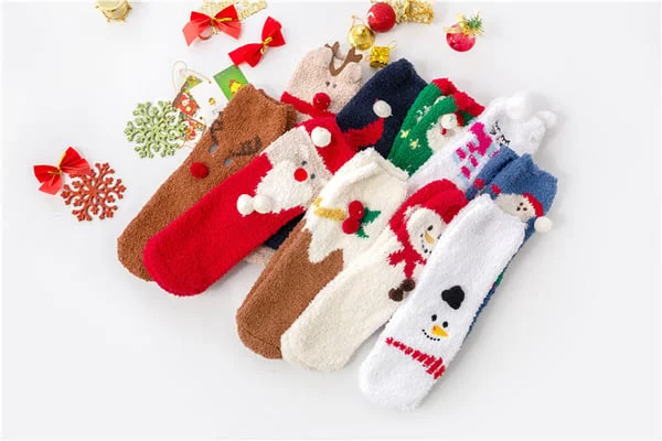 🎁Christmas Style Thickened Warm Socks Wiht Gift Wrapping