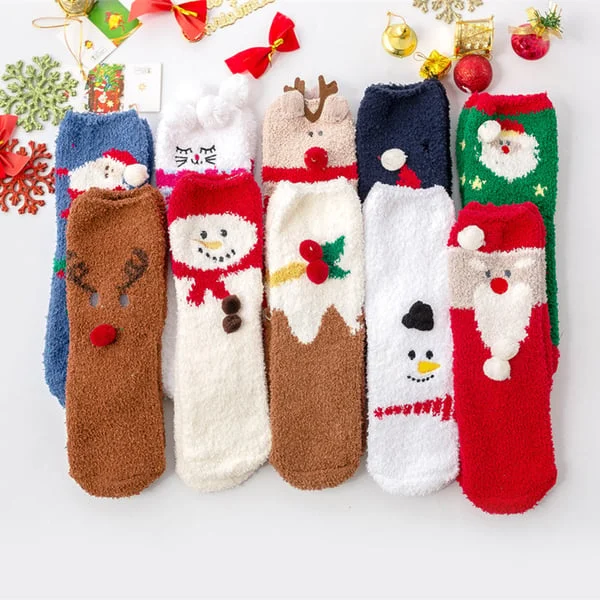 🎁Christmas Style Thickened Warm Socks Wiht Gift Wrapping