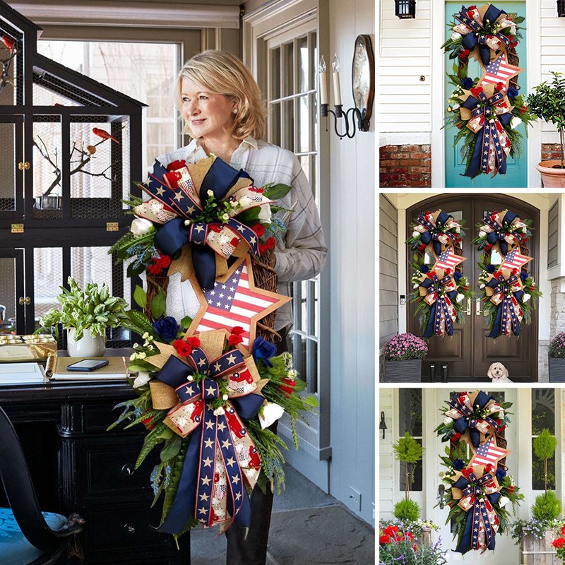 💜Hot Sale 50%OFF💜Star Patriotic Wreath-4th Of July Wreath