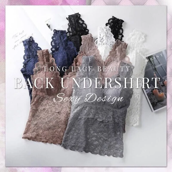 🎁New Year 2023 Sale🎁Long Lace Beauty Back Undershirt