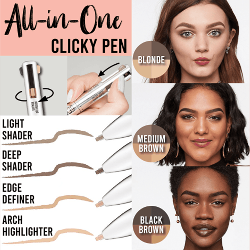 Makeup 4-in-1 Brow Contour & Highlight Pen