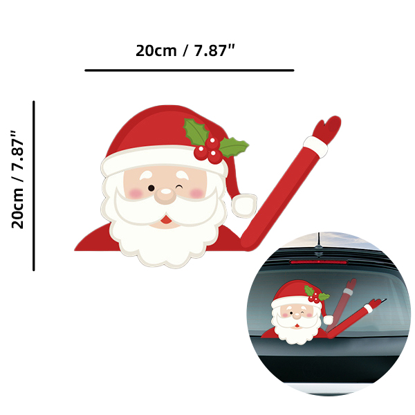 Santa-01 Car Wiper Sticker