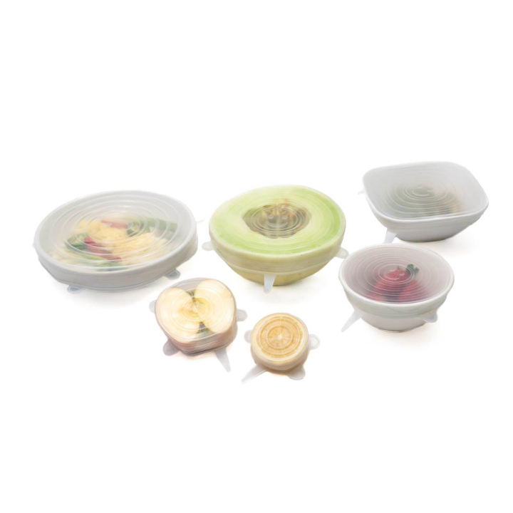 (🎁CHRISTMAS SALE - 50% OFF🎁) REUSABLE STRETCH & SEAL SILICONE LIDS (SET OF 6), BUY 2 GET 1 FREE