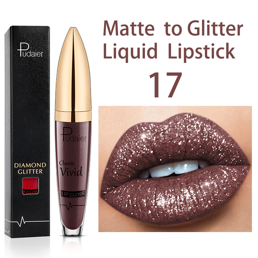 🎉 Buy 2 Get 1 Free 🎉18 COLOR SPARKLY LASTING MOISTURE LIPSTICK