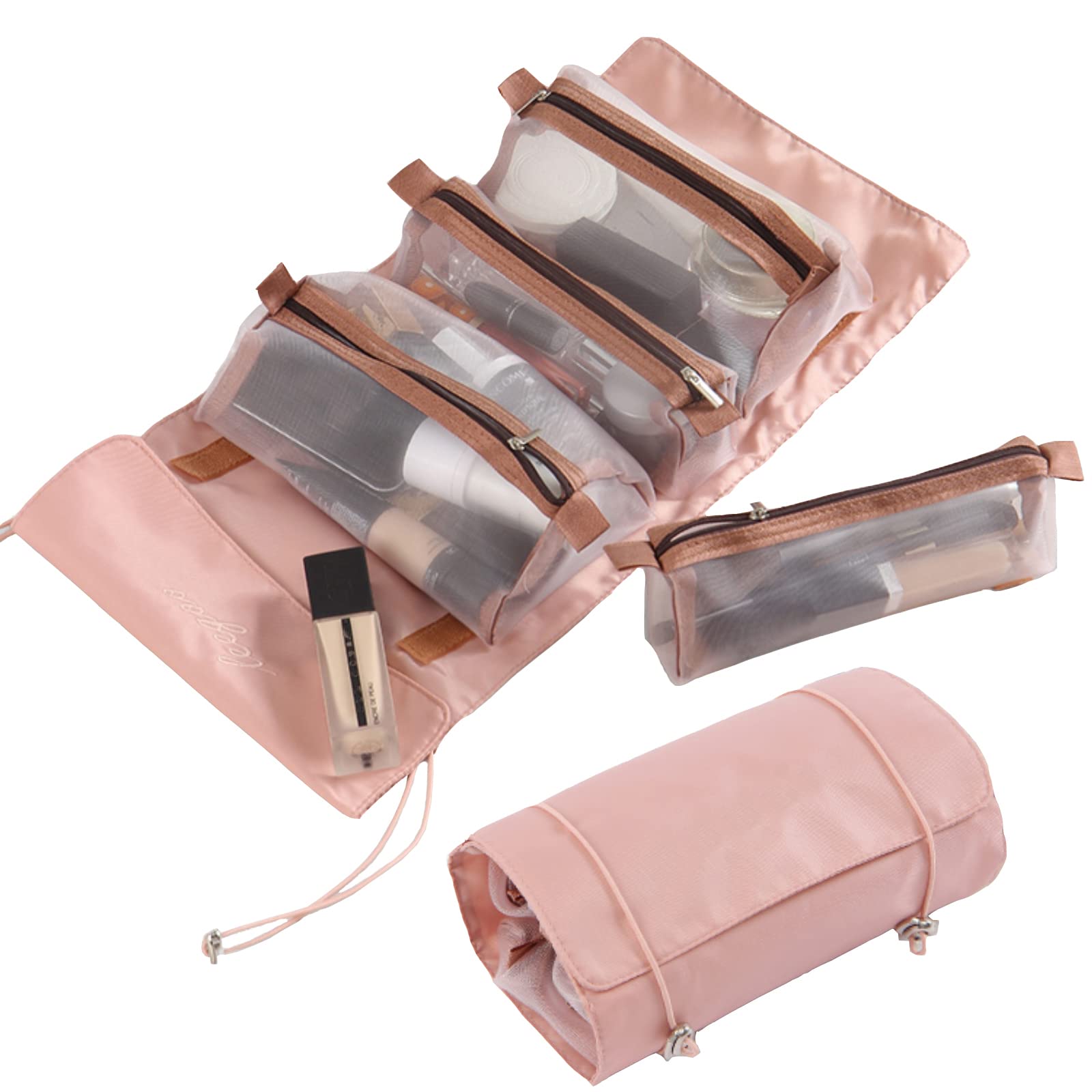 【High capacity】4-in-1 Detachable travel cosmetic bag
