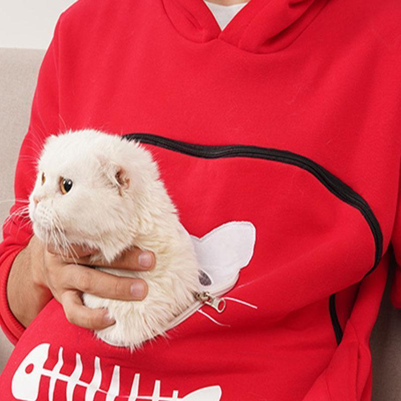 Sweatshirt Animal Pouch Hood Tops