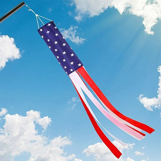 U.S. Flag Embroidered Windsocks