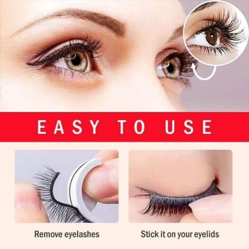 Buy 1 Get 1 Free(2 pairs) Waterproof & Reusable Self-Adhesive Eyelashes