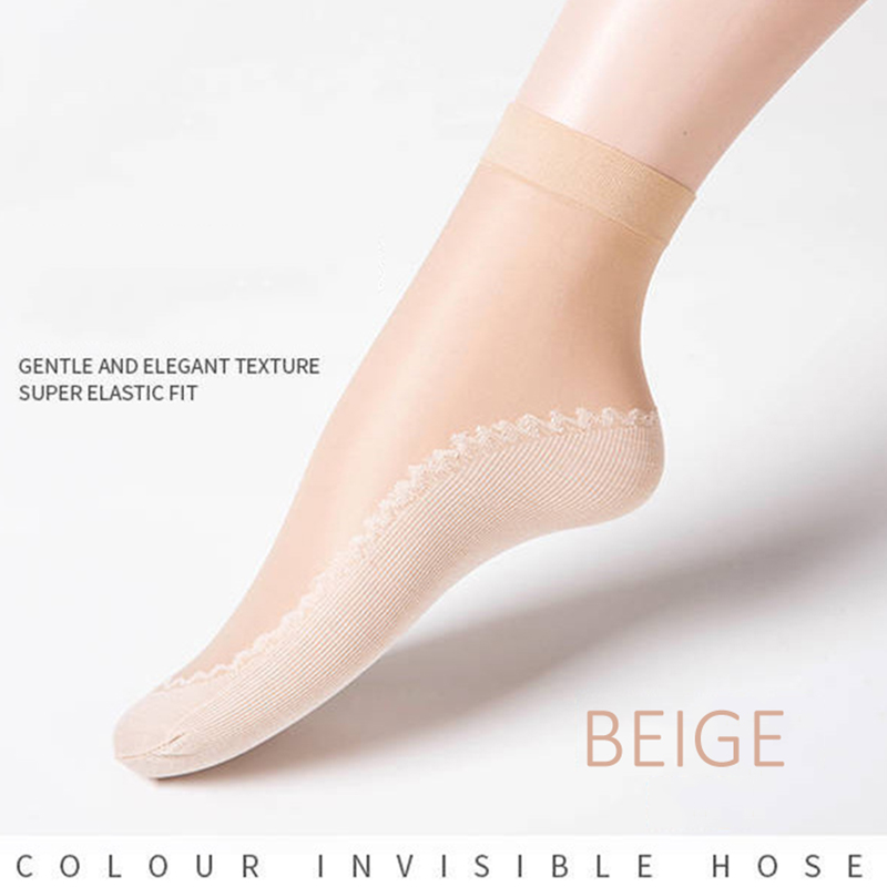 Silky Anti-Slip Cotton Socks