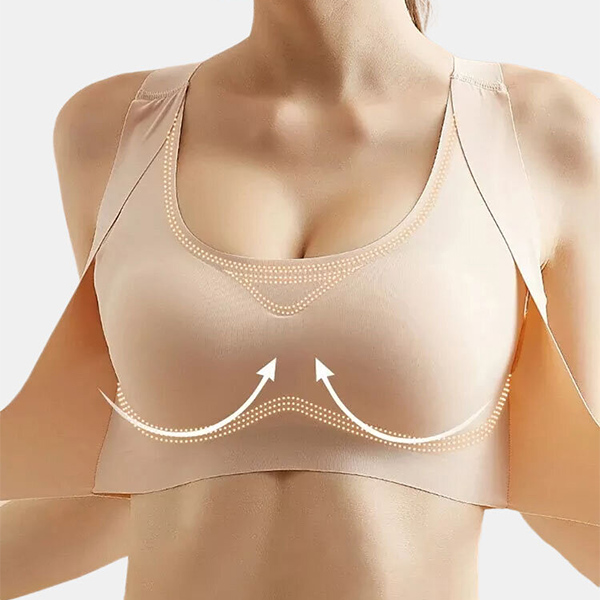 2-In-1 Seamless Front Buckle Support Bra