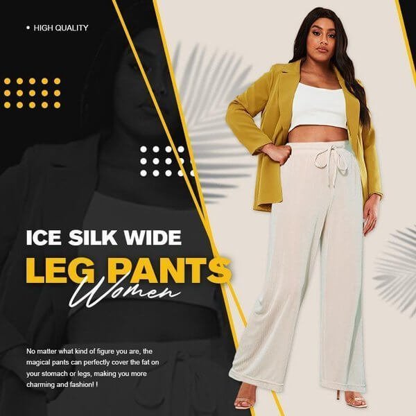 🔥Buy 2 Save Extra 15%OFF🔥Ice Silk Wide Leg Pants