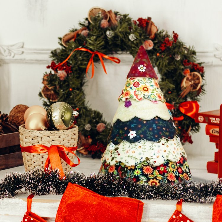 Handmade Christmas Tree Quilting Set (7PCS) —With Tutorial