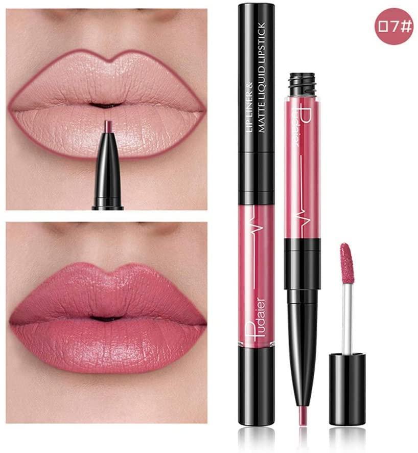 2 in 1 Double-end Lipstick Lipliner - Liquid Lipstick