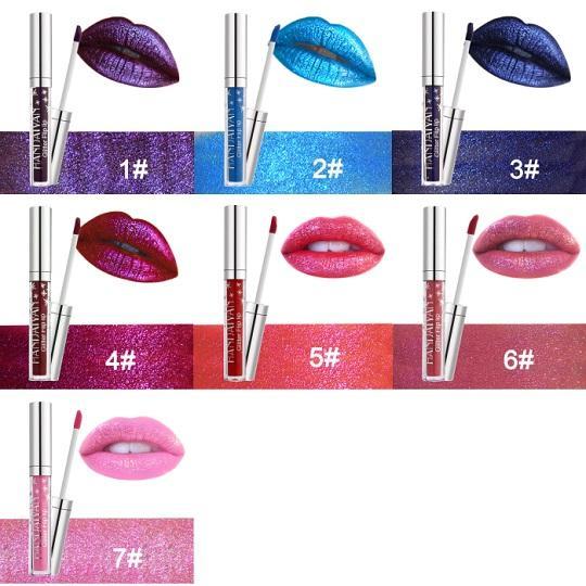 Buy One Get One Free - 7 Colors Waterproof Glitter Flip Liquid Lipstick