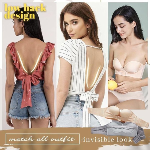 Invisible strapless non-slip sexy no steel ring tube top