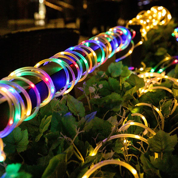 Solar-Powered Outdoor Light Strips(100 LEDs)