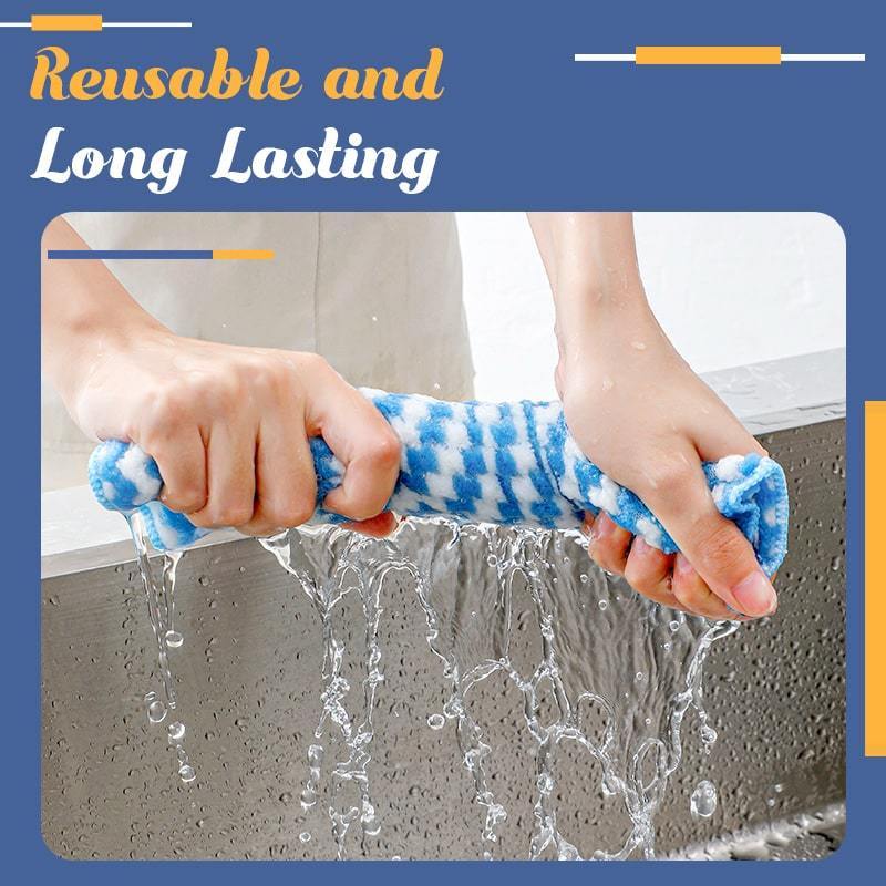 🌴Summer Hot Sale 48% OFF🌴- Microfiber Cleaning Rags(4 pcs/Pack)(BUY 2 GET 1 FREE)
