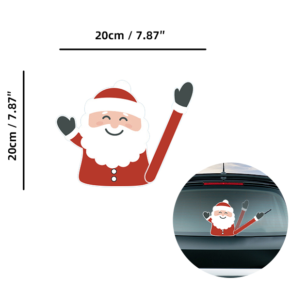 Santa-05 Car Wiper Sticker