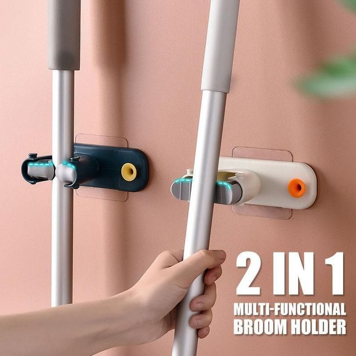 Multi-Function Broom Holder