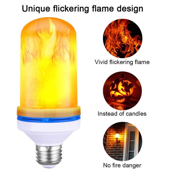 🌴Summer Hot Sale 50% OFF🌴 - LED Flame Effect Light Bulb-With Gravity Sensing Effect