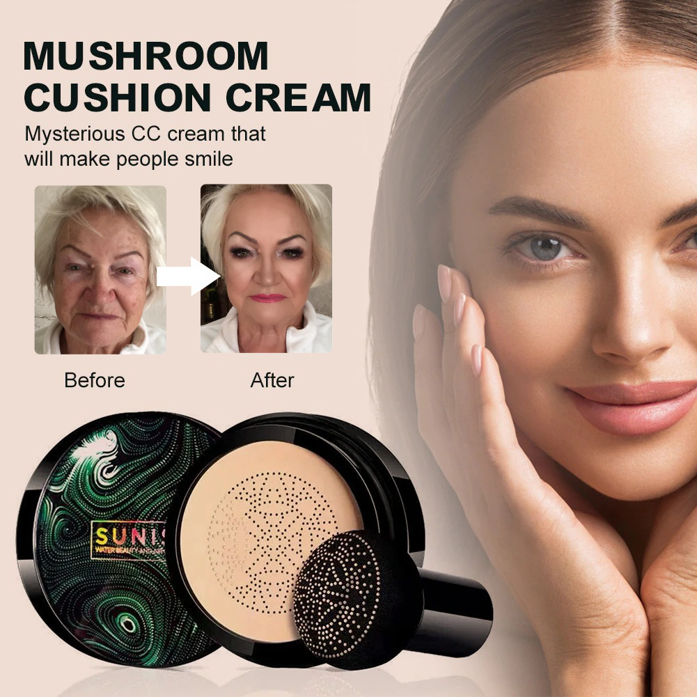 New Mushroom Head Air Cushion CC Cream -But 1 Get 1 Free (2 pcs)