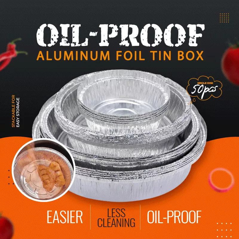 🔥Summer Hot Sale💥- 50% OFF🔥Oil-Proof Aluminum Foil Tin Box