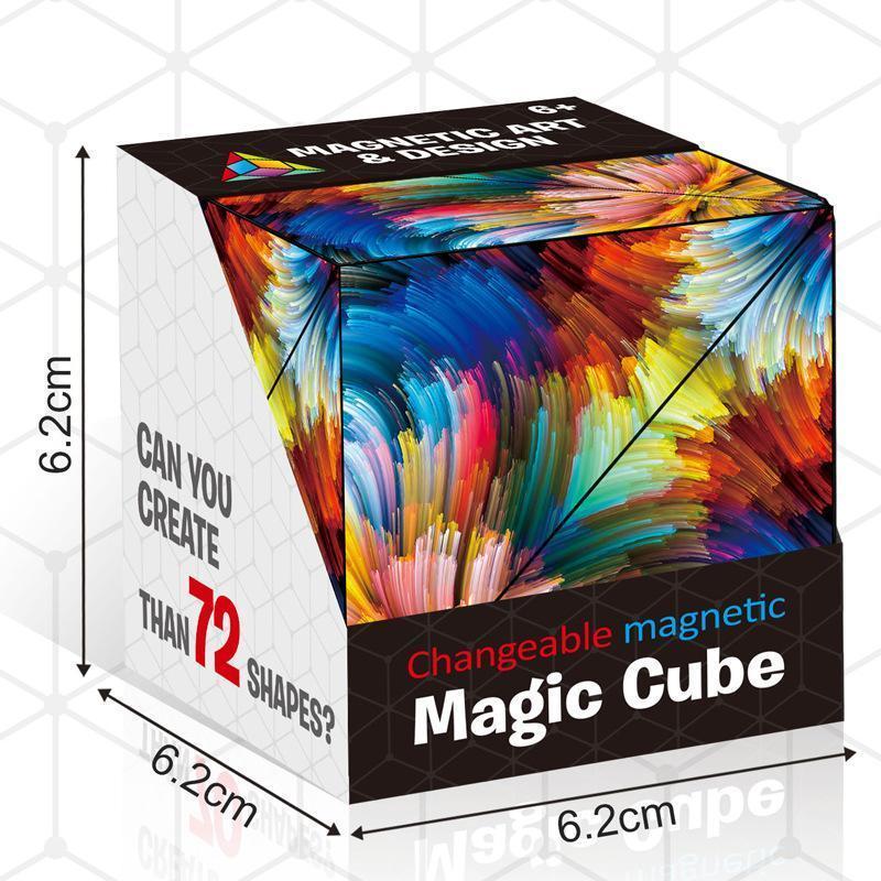 3D Changeable Magnetic Magic Cube Fun Puzzle Kids Adults Antistress Game Toys Gifts